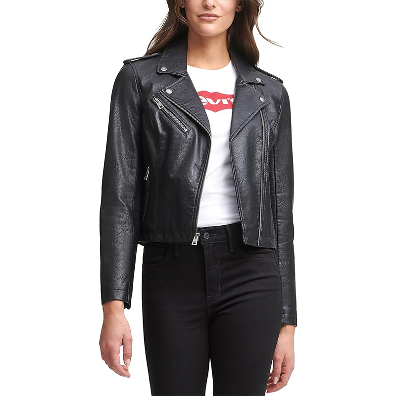 Women Sheep Leather Motorcycle Jacket