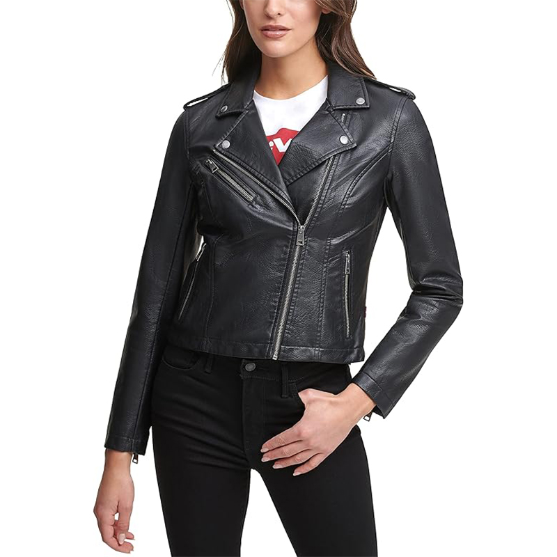 Women Sheep Leather Motorcycle Jacket