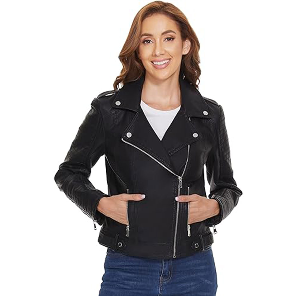 100% Sheep Leather Women Jacket