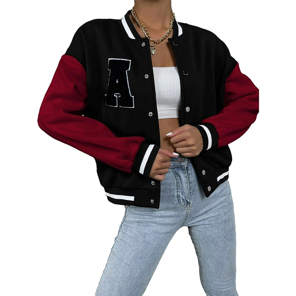 Varsity Long Sleeve Women Jackets